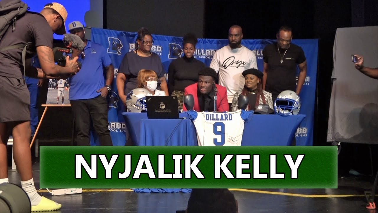Dillard 2022 DE Nyjalik Kelly Signs with the Miami Hurricanes