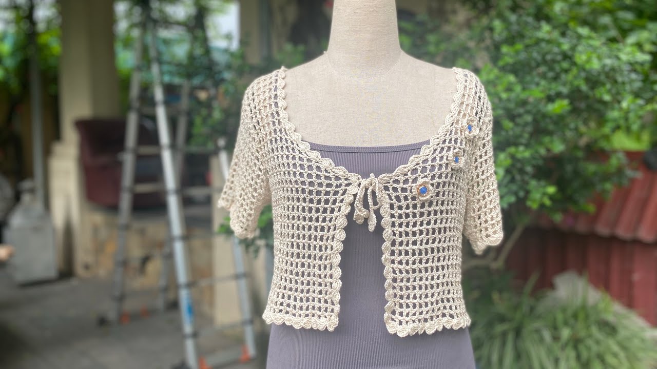 Móc áo bolero bằng hoạ tiết fillet - Phần 1