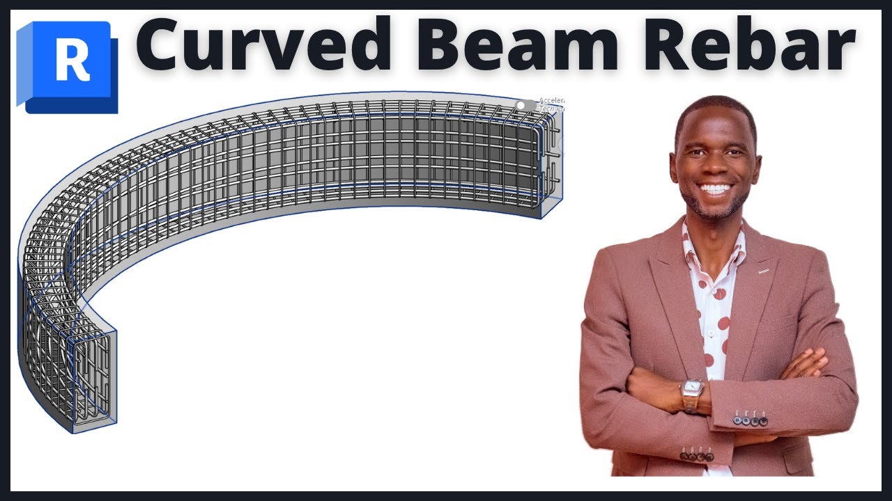 Revit curved beam Rebar || Free form Rebar