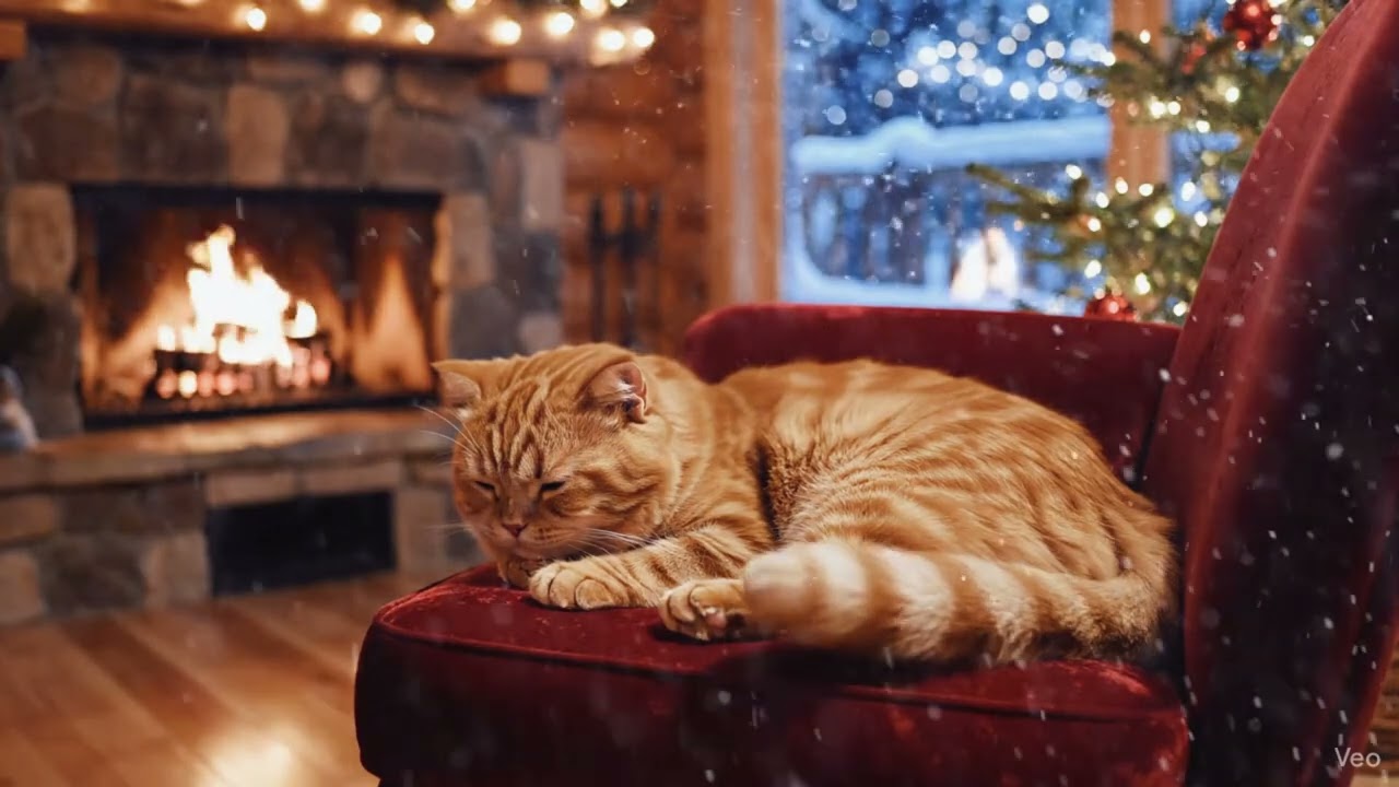Escape to a Warm Cabin ❄️ Relaxing Jazz Piano & Fireplace Sounds｜Soft Jazz for Focus & Coffee ☀️☕