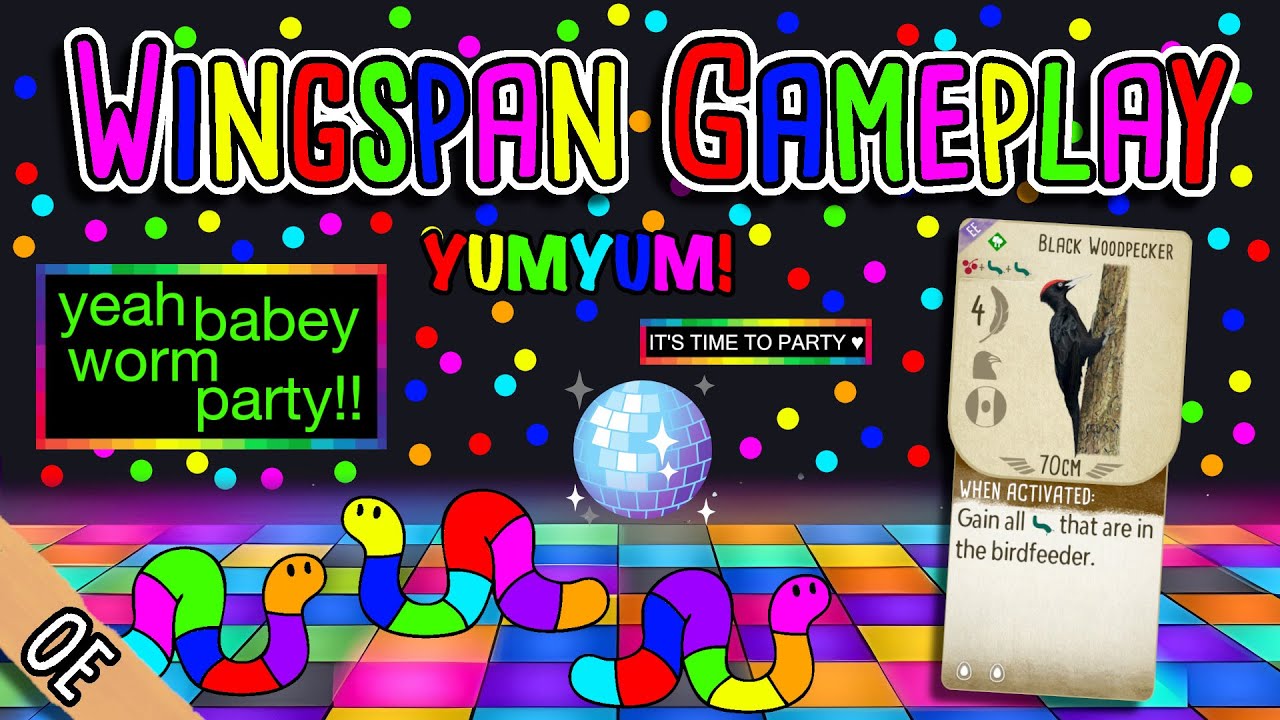 Wingspan Gameplay | Worm party!