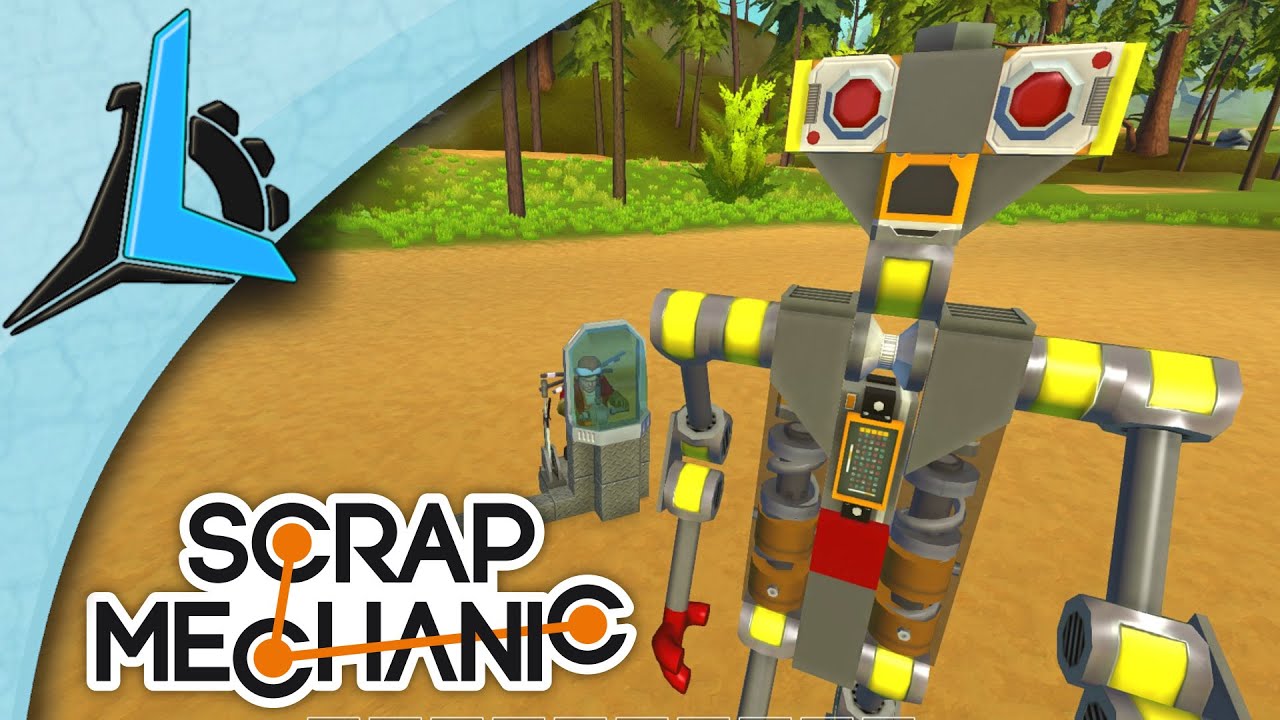 Scrap Mechanic- I Built a Friend- MANDROID (Showcase) (HD)