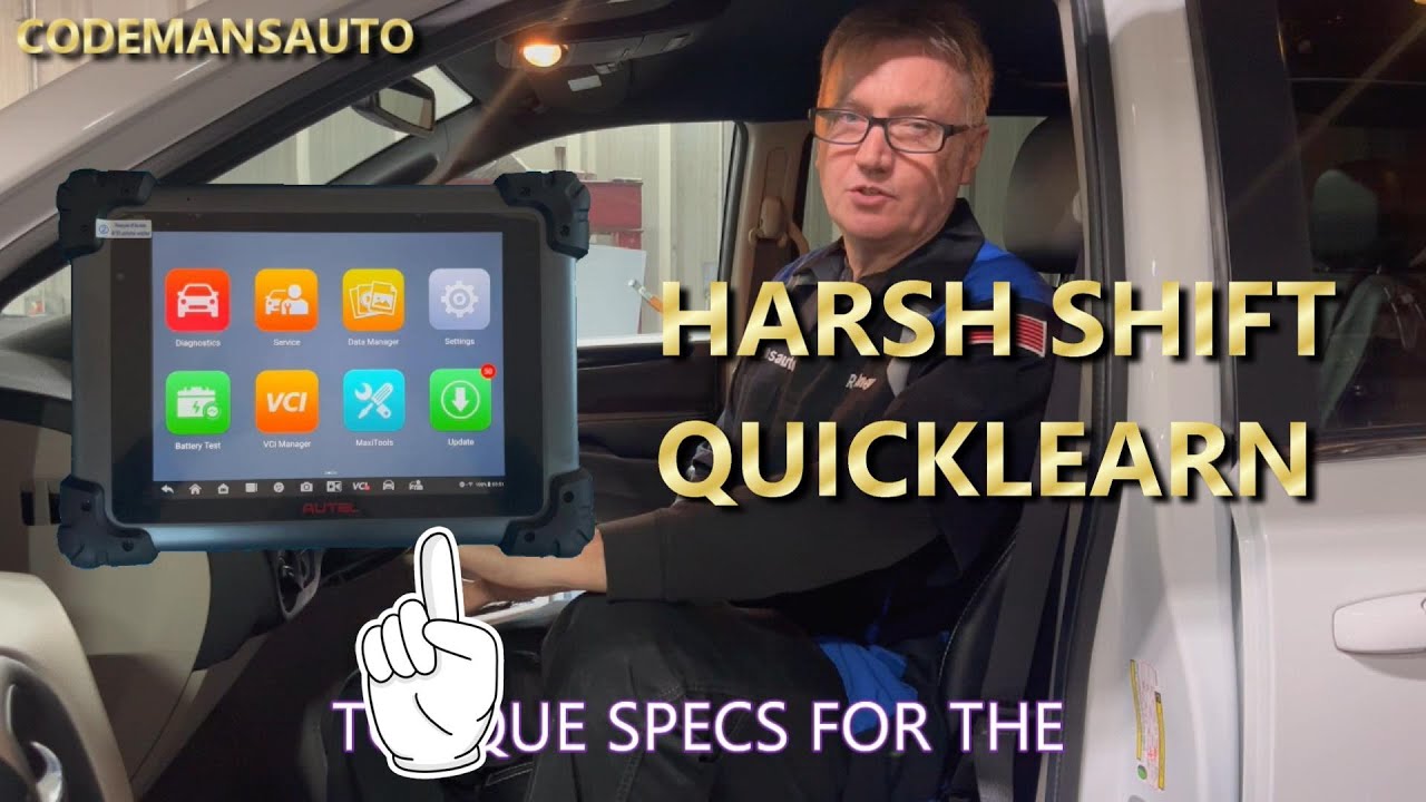 HOW TO QUICK LEARN Dodge Caravan 6spd Transmission for harsh shift after fluid or battery change