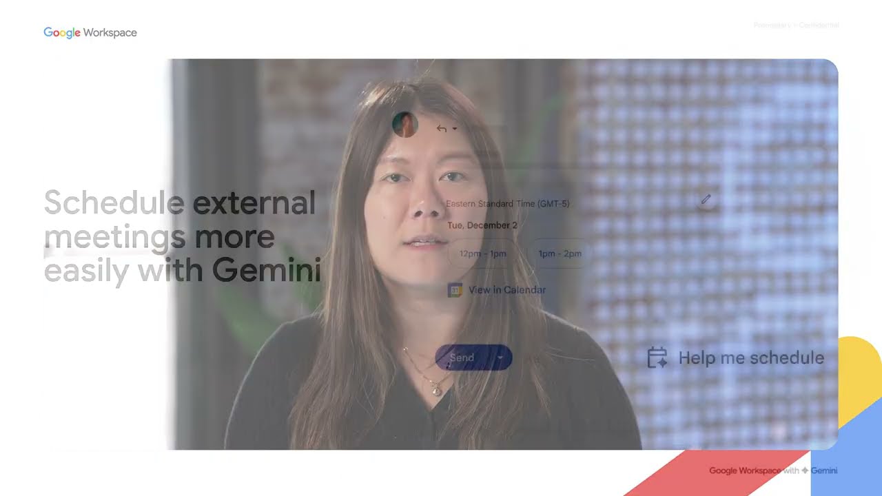 Learn how Gemini helps you schedule your meetings