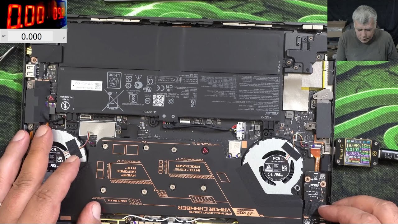 ASUS ROG Flow Z13 gaming tablet repair - Yes, 0 cycle battery can get faulty!  & Bad PD controller