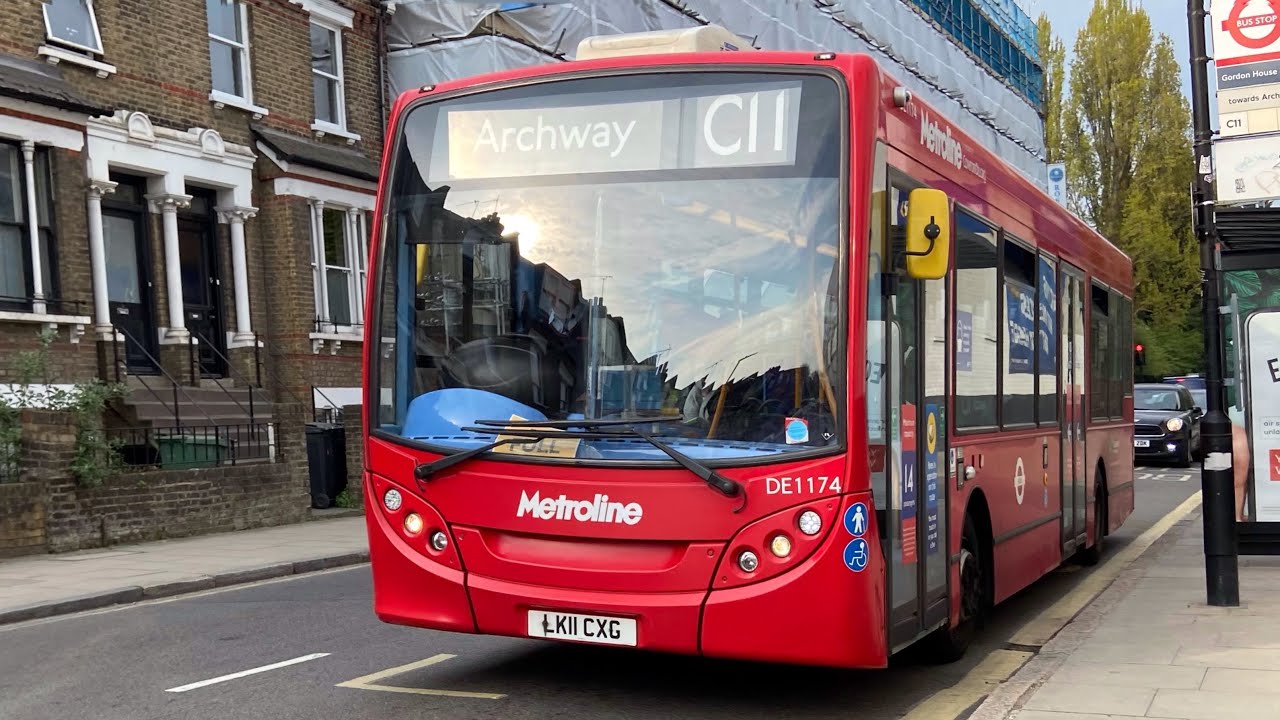 Loud Turbo Leak | Bus Journey On C11 | Metroline ADL Enviro200 E20D (LK11CXG - DE1174)