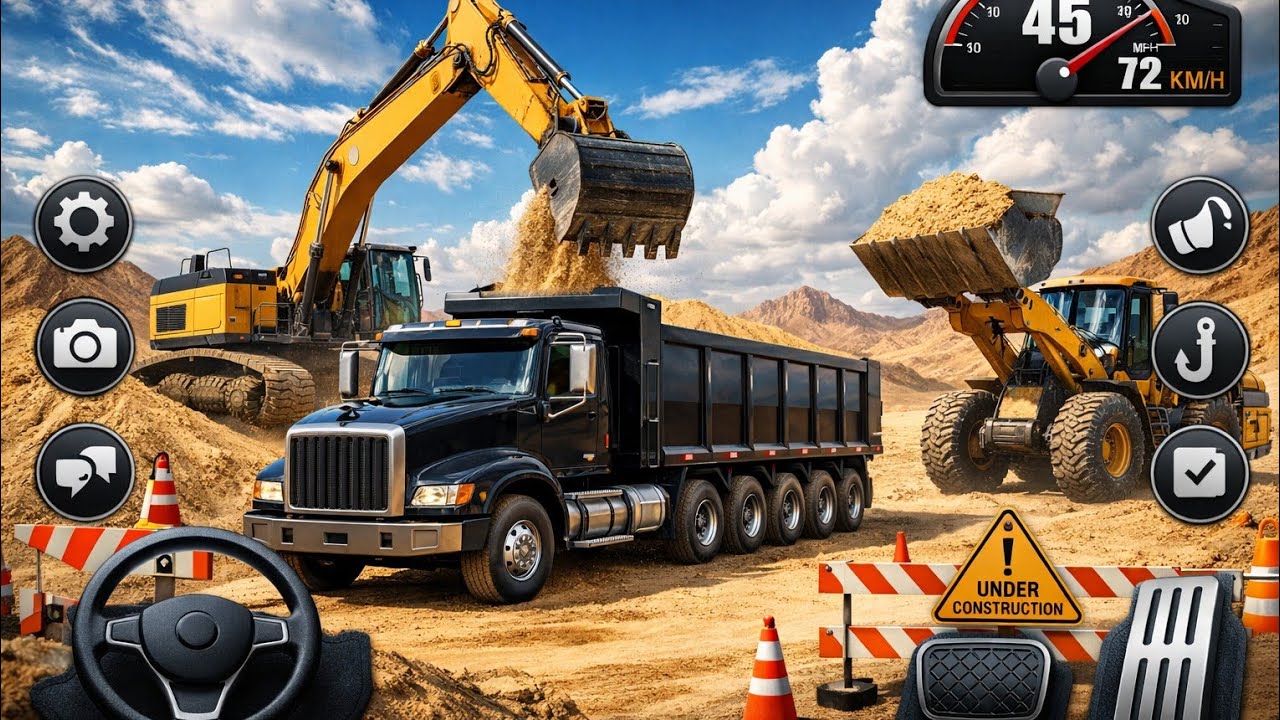 New City Road Construction Simulator 3D 🚧 | JCB & Bridge Building Gameplay | Android