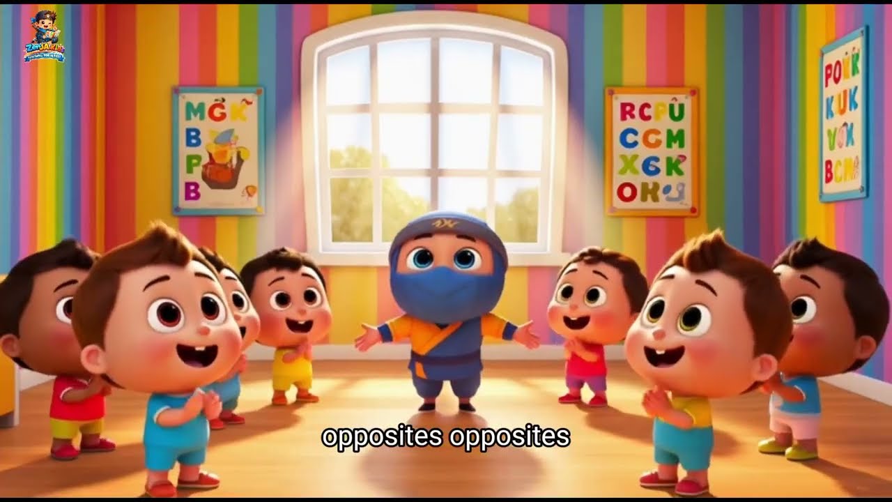 Opposites Song for Kids 🐘🐭 Big & Small, Fast & Slow | ZenJA Kids