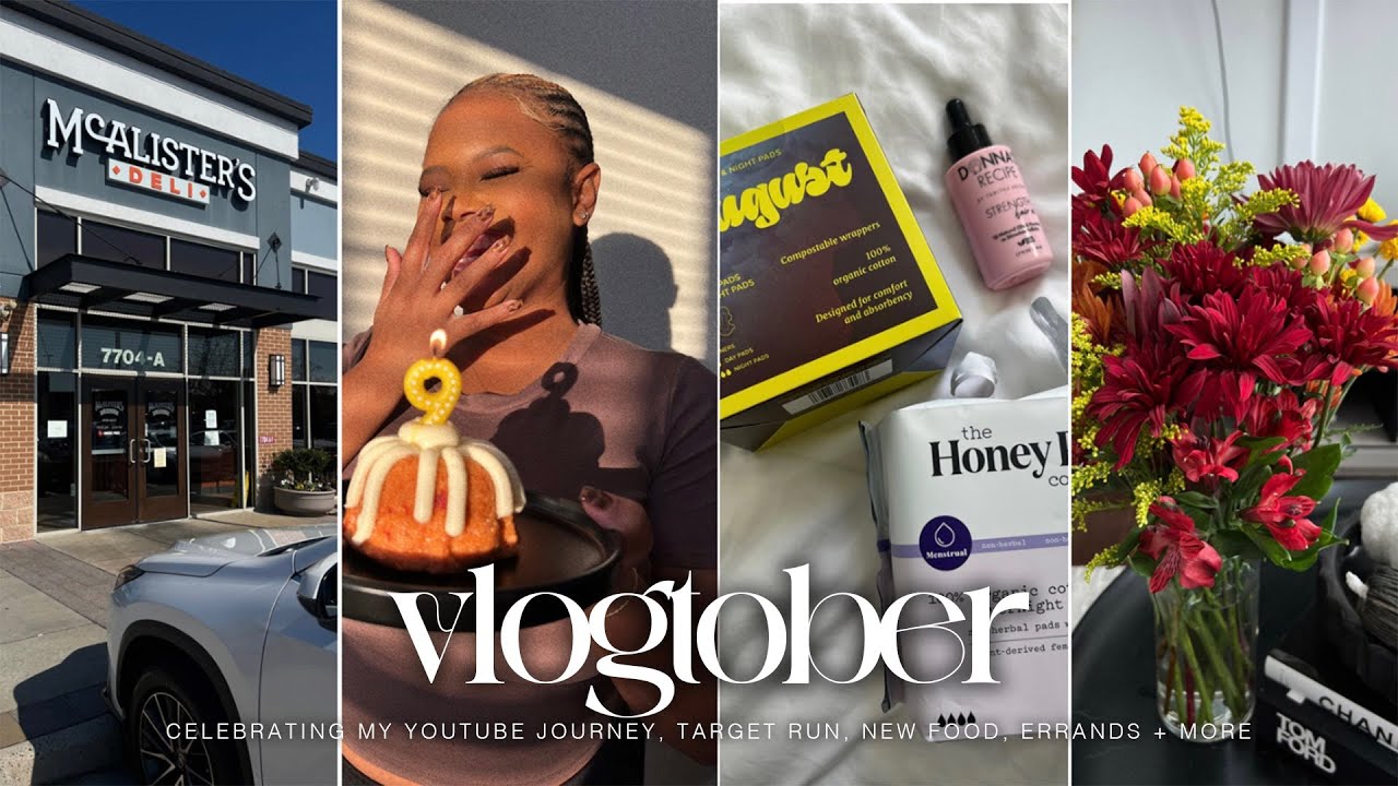 VLOGTOBER 13🍁 : Celebrating My Journey, Target Run, Movie Night, etc. | Naturally Sunny