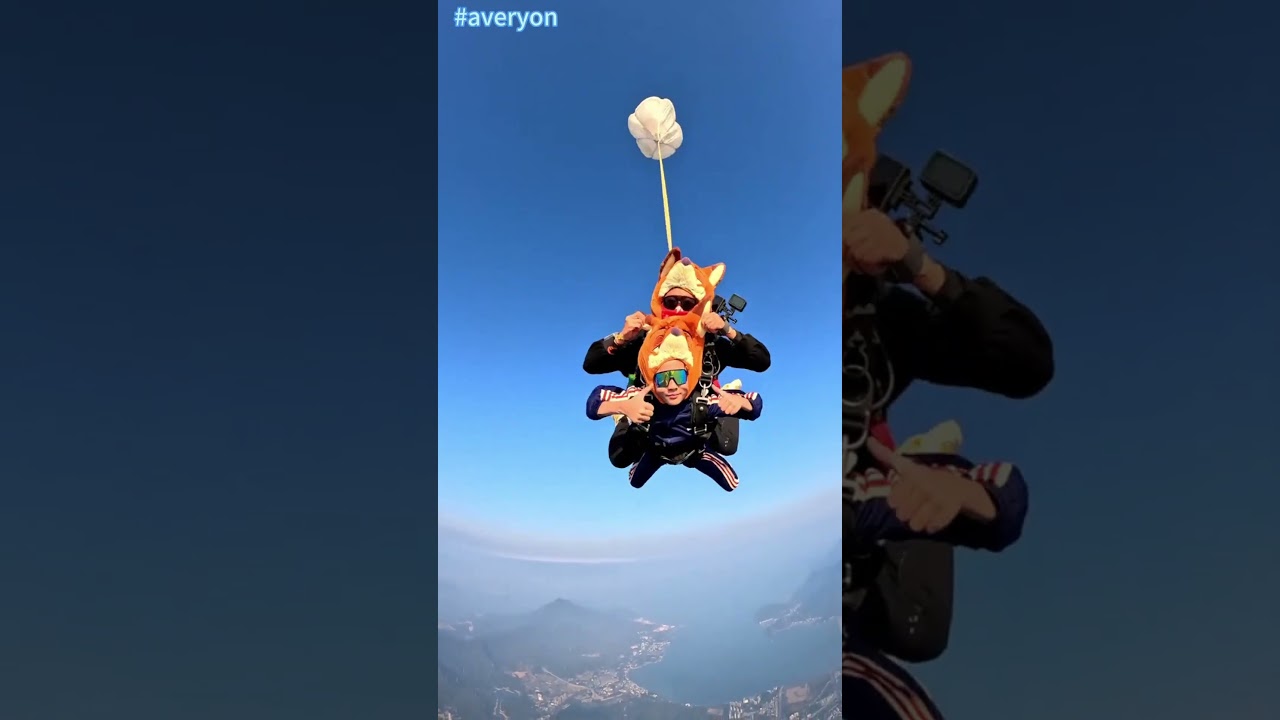 Skydiving fun.