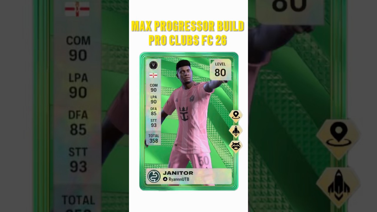 NEW PROGRESSOR BUILD CDM PRO CLUBS FC 26 ! #proclubs #proclub #fc26
