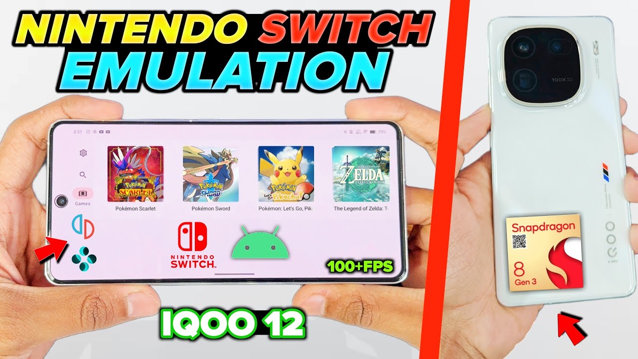 🔥Тест эмуляции Nintendo Switch на самом мощном Android-устройстве в мире! (IQOO 12) SD 8 GEN 3