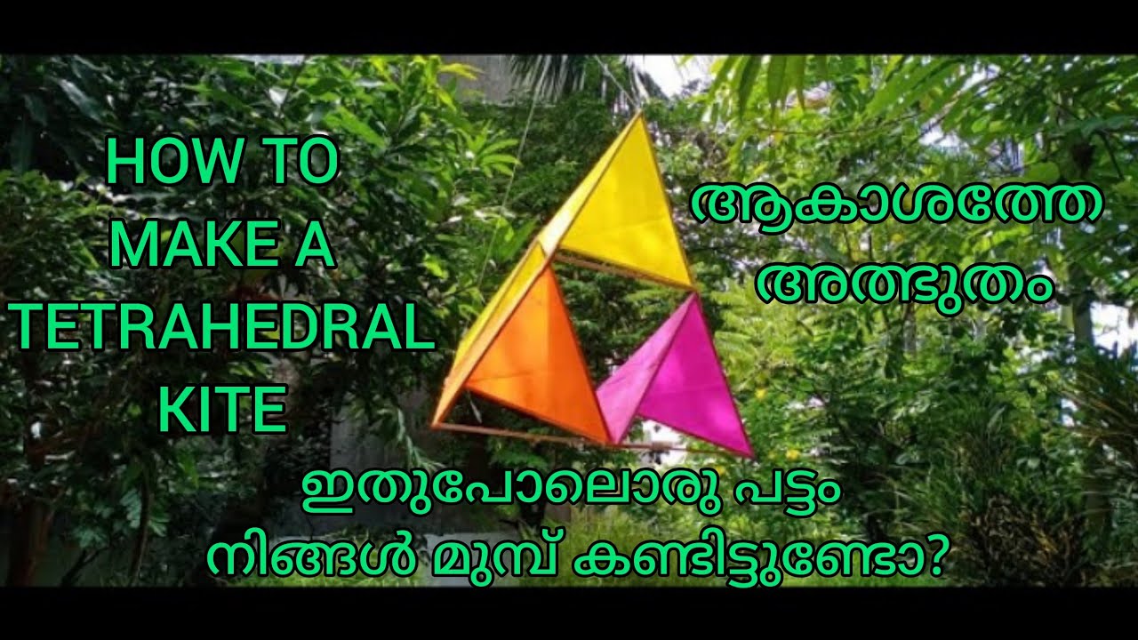 TETRAHEDRAL KITE - How to make - DIY