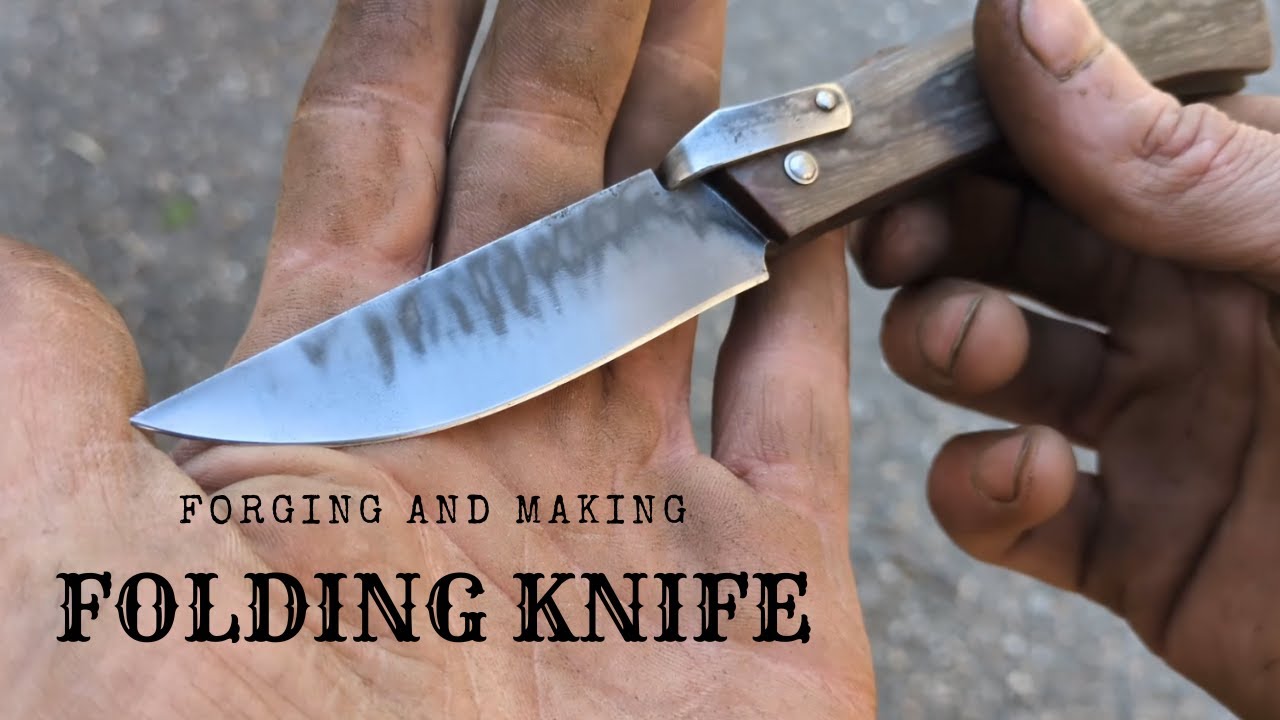 Forging and Making a Friction Folder Knife - Full Process
