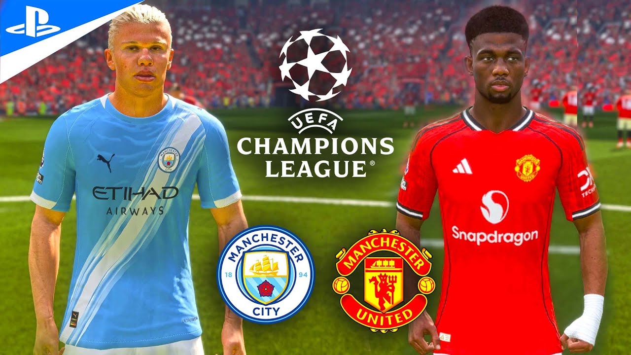 FC 26 Геймплей Манчестер Сити против Манчестер Юнайтед Премьер-лига ⚽ Холанд против Амада Диалло