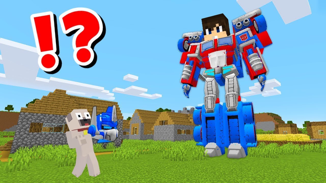 DANI OPTIMUS PRIME ROBOT LETT A MINECRAFTBAN!