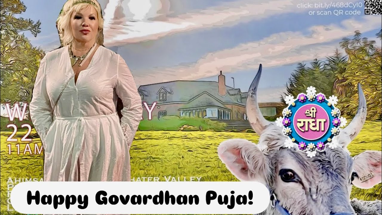 Go-PujaServing Krishna's Cows Ahimsa slaughter-free farm In Oakham England 
