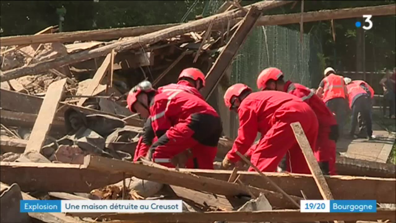 Le Creusot : une maison détruite dans une explosion