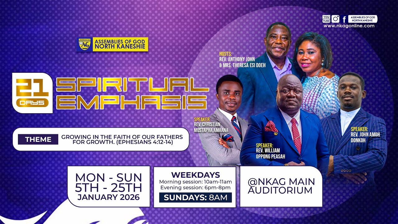 DAY 11 - EVENING SERVICE || 21 DAYS SPIRITUAL EMPHASIS