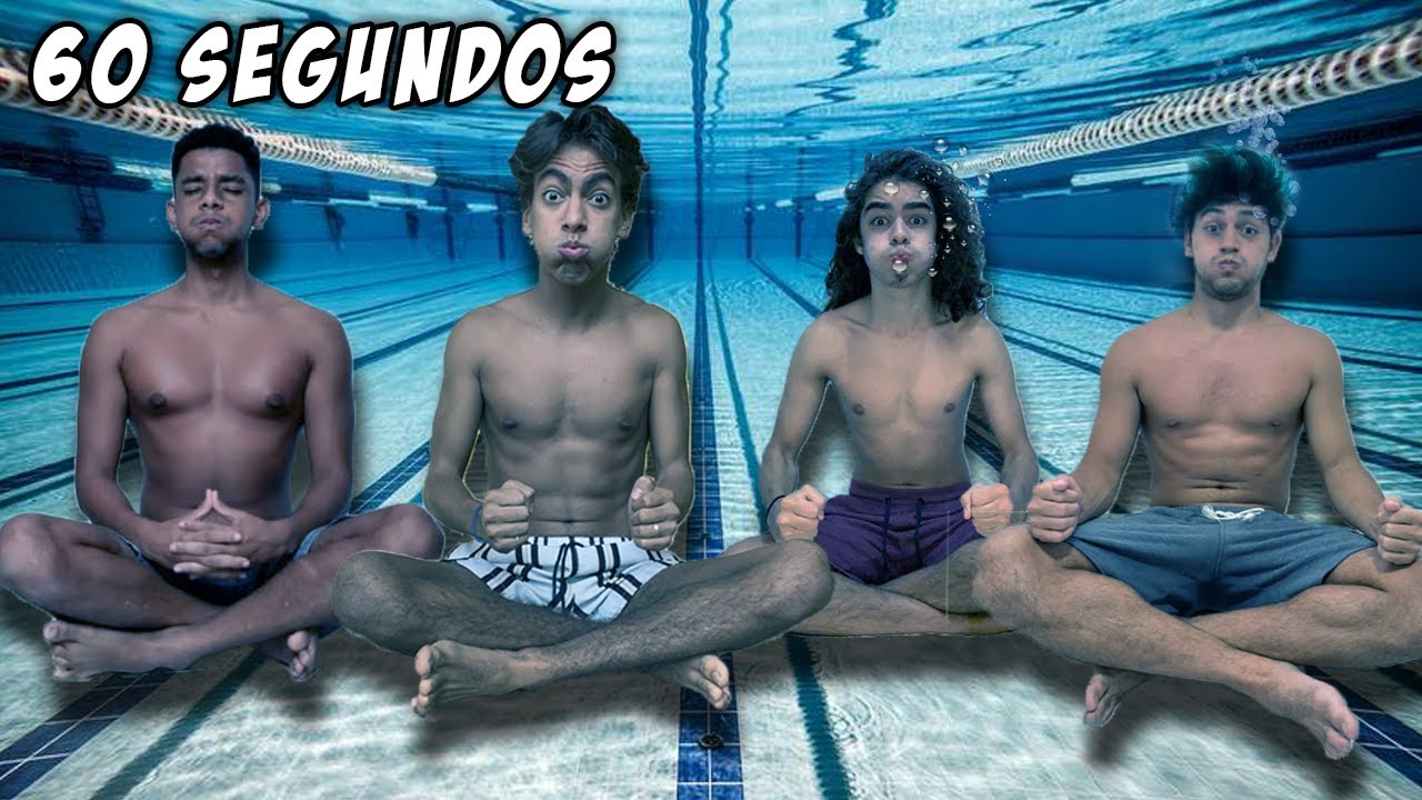 Quem Consegui Ficar Mais Tempo Embaixo D'Água? - DESAFIO DAS OLIMPIEDAS!