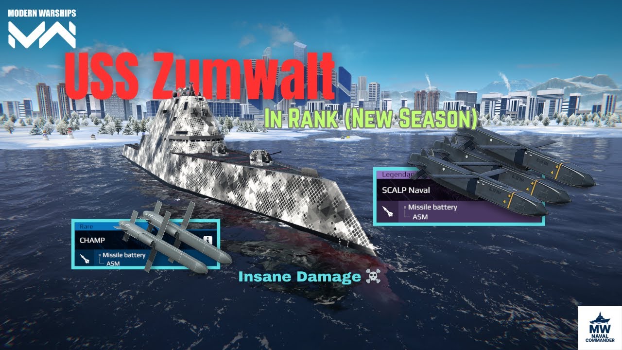 USS Zumwalt – New Ranked Season Full Gameplay, Best Build & High Damage Battles | Modern Warships