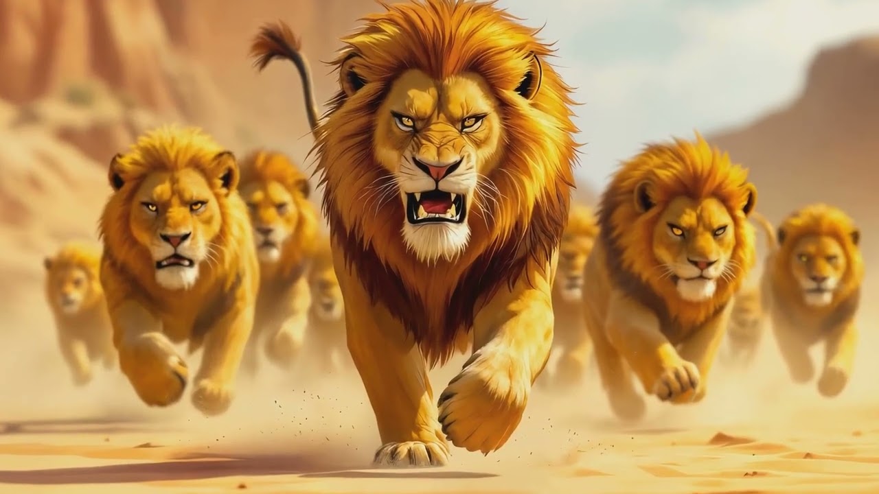 Epic Battle: Horse People vs. Lion Clan! Ancient Egypt’s Alien Encounter | Animated Adventure 2025