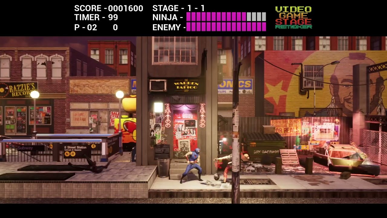 Ninja Gaiden Stage Remake -  Fan made with unreal engine - PC