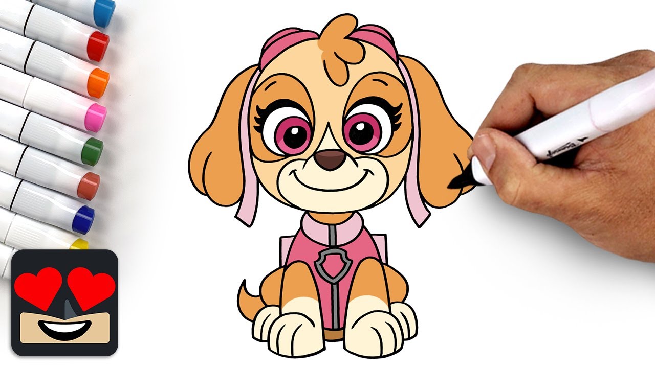 How To Draw Skye | Paw Patrol