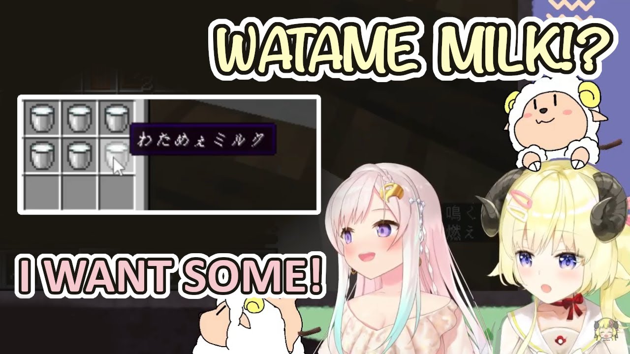 Iofi Drinks Watame Milk Right in Front of Watame