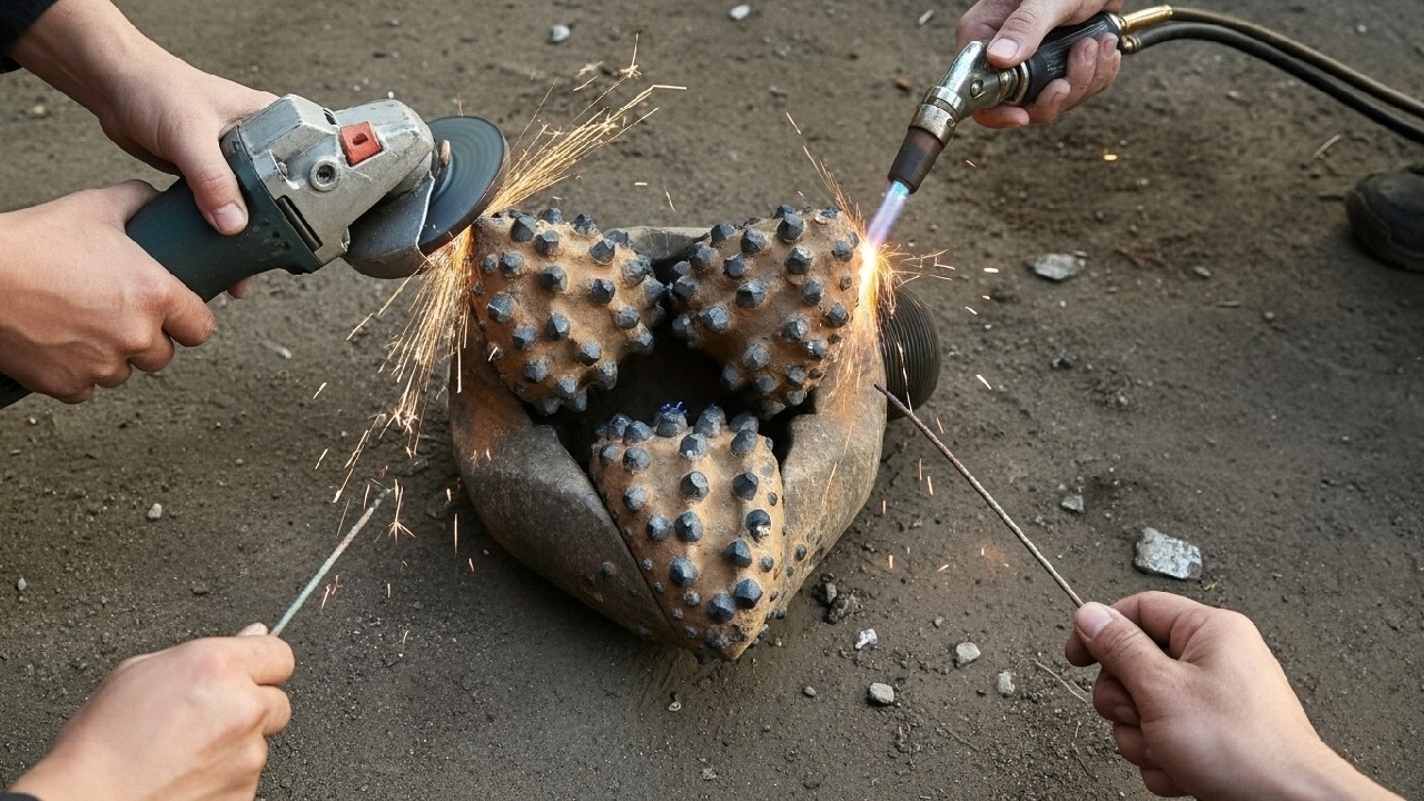 The Toughest Tricone Bit Rebuild You’ll Ever See 🧠