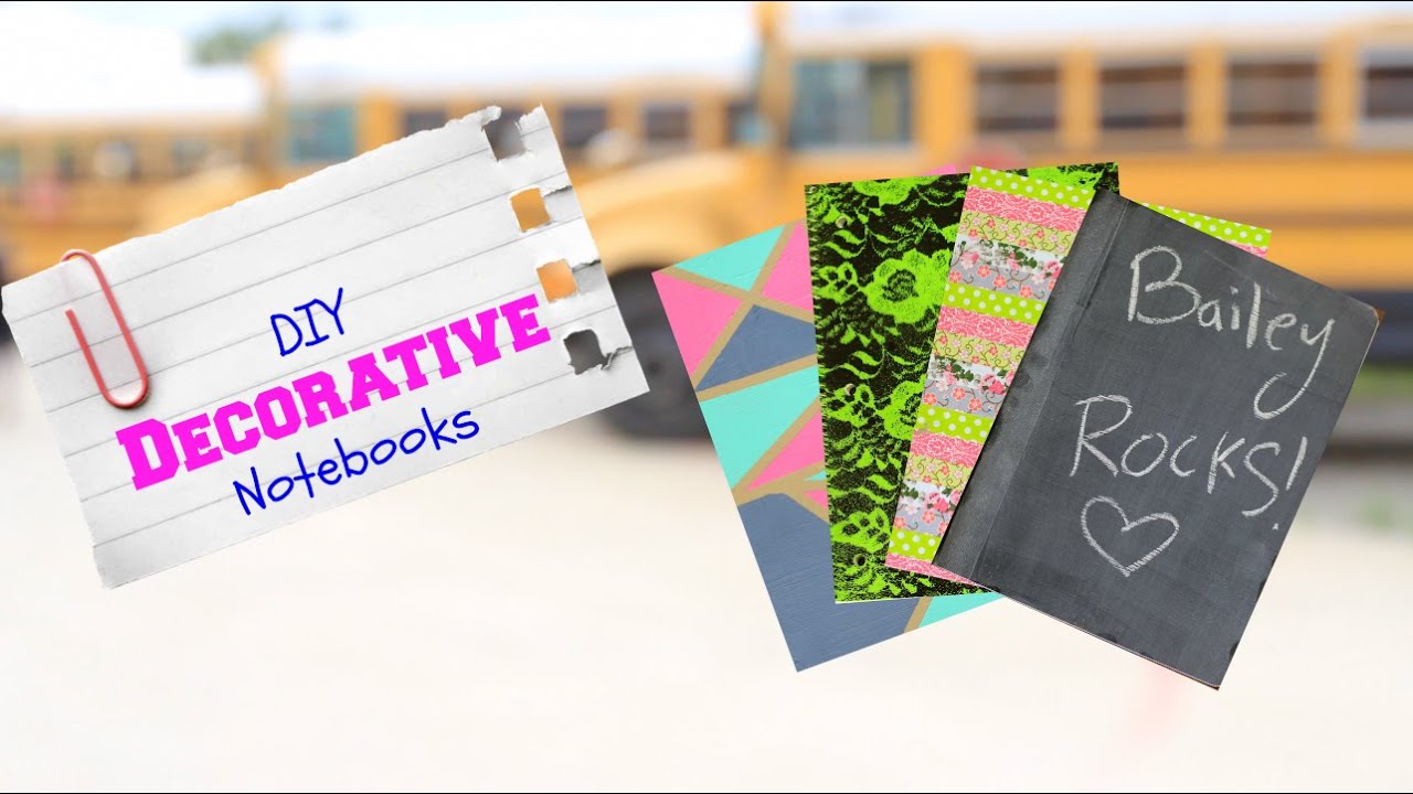 DIY Decorative Notebooks | Back-to-School Supplies