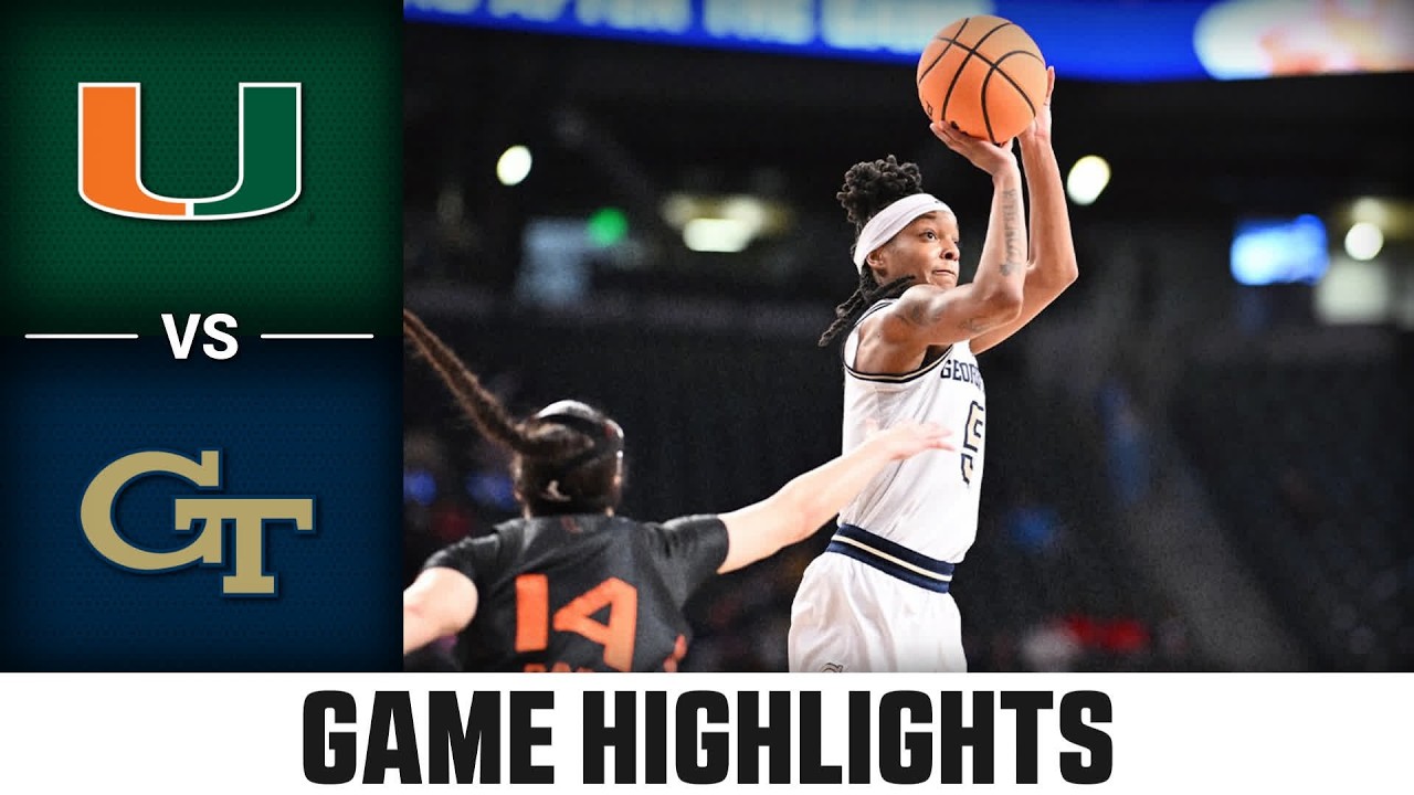 Miami vs. Georgia Tech Highlights | 2025-26 ACC Women's Basketball