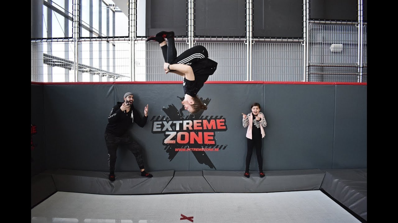 Familjen Arcombe Parkour på Extreme Zone | Första Vloggen