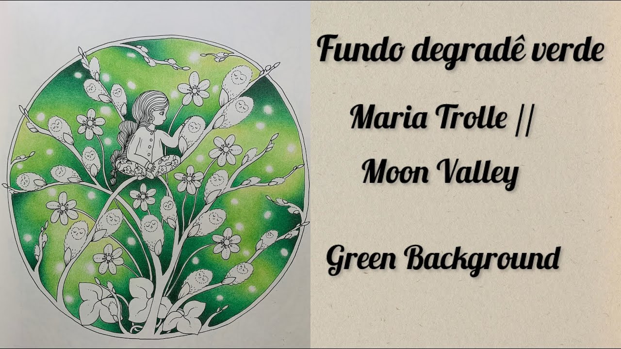 Fundo Degradê Verde - Maria Trolle / Moon Valley // Green Background