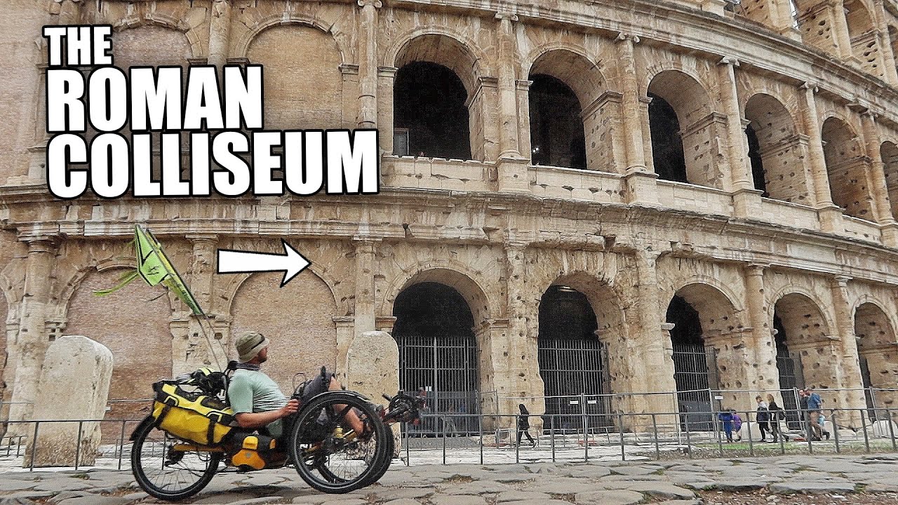 Riding a Recumbent Trike thru Busy Rome Streets