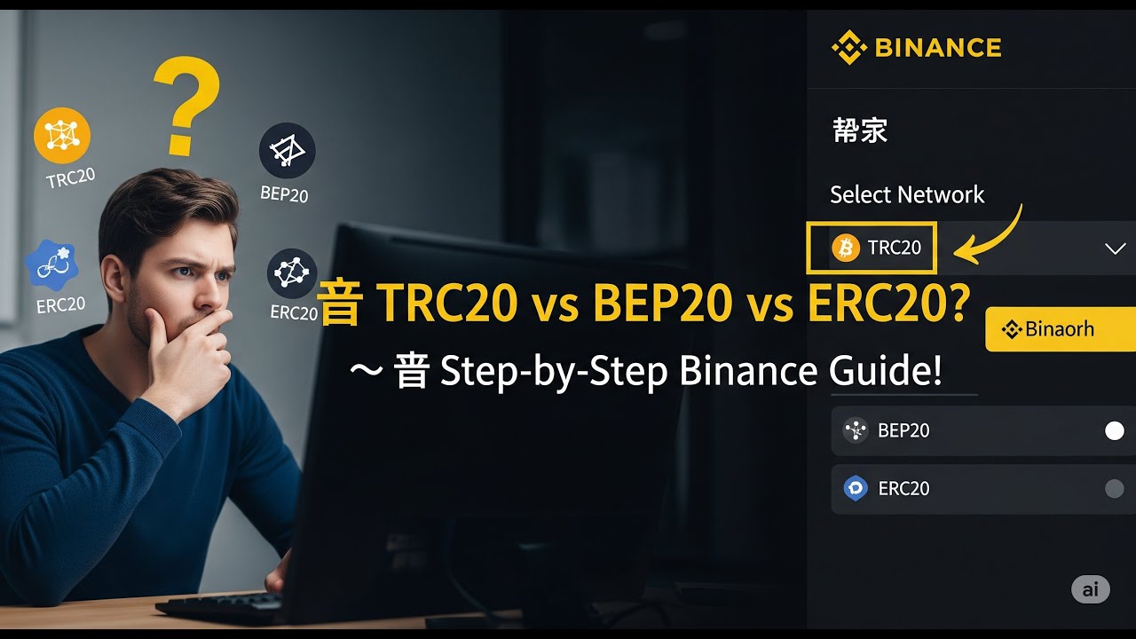 TRC20 vs BEP20 vs ERC20 | How to Choose the Right Network on Binance (Beginner Friendly!)