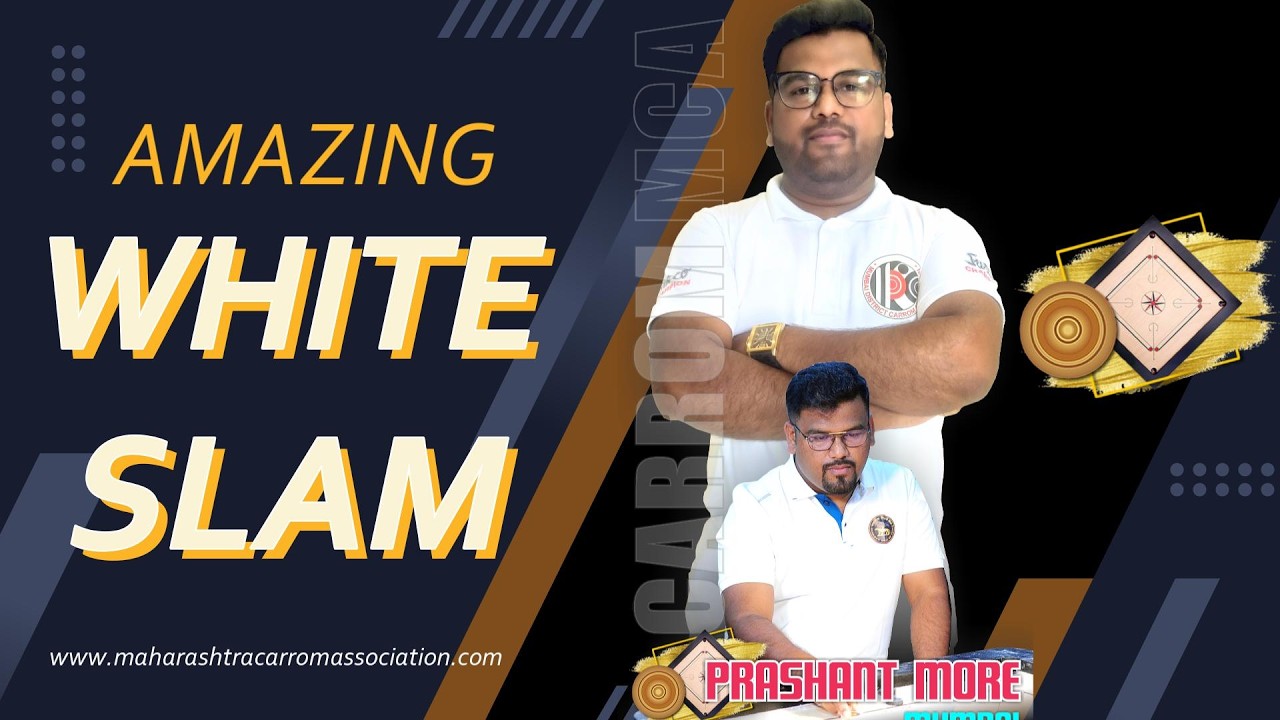 #carrom Amazing White Slam by Prashant More (Mumbai) in Final | 2nd Ghatkopar Jolly Gymkhana