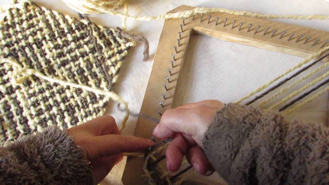 Telar cuadrado, punto barracan