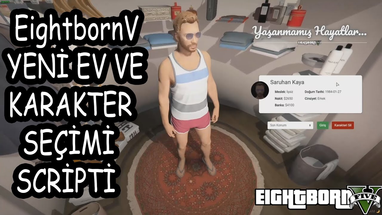 EightbornV - ELRAENN YENİ EV VE KARAKTER SEÇİMİ SCRİPTİNİ GÖSTERİYOR !!