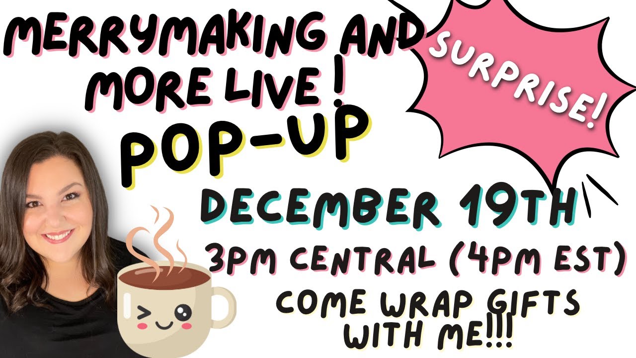 Wrap Gifts with Me! Pop-Up LIVE! Sharing good news and holiday cheer! 📱