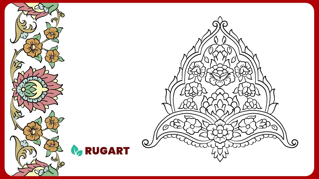 Learn to Draw Intricate Rug Art | Flower Patterns with RUGART