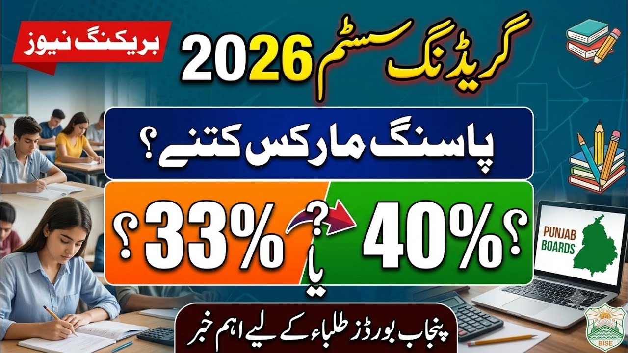 New Grading system in punjab !!New Passing formula for 9th and 11th!New rules grading system 