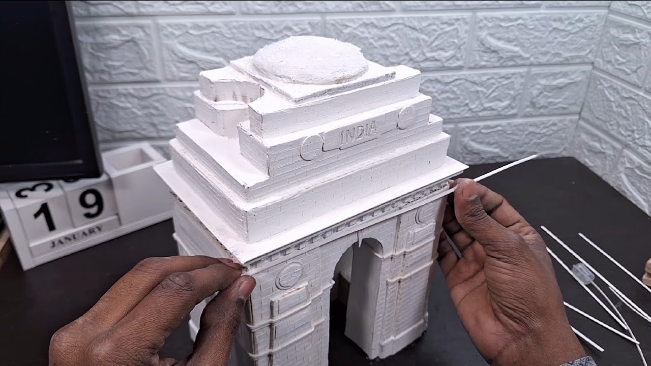 How to make India gate model using Cardboard | DIY India Gate model