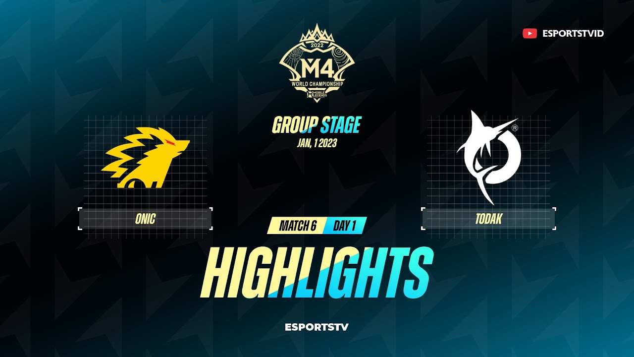 Onic vs Todak HIGHLIGHTS M4 World Championship | ONIC vs TDK ESPORTSTV