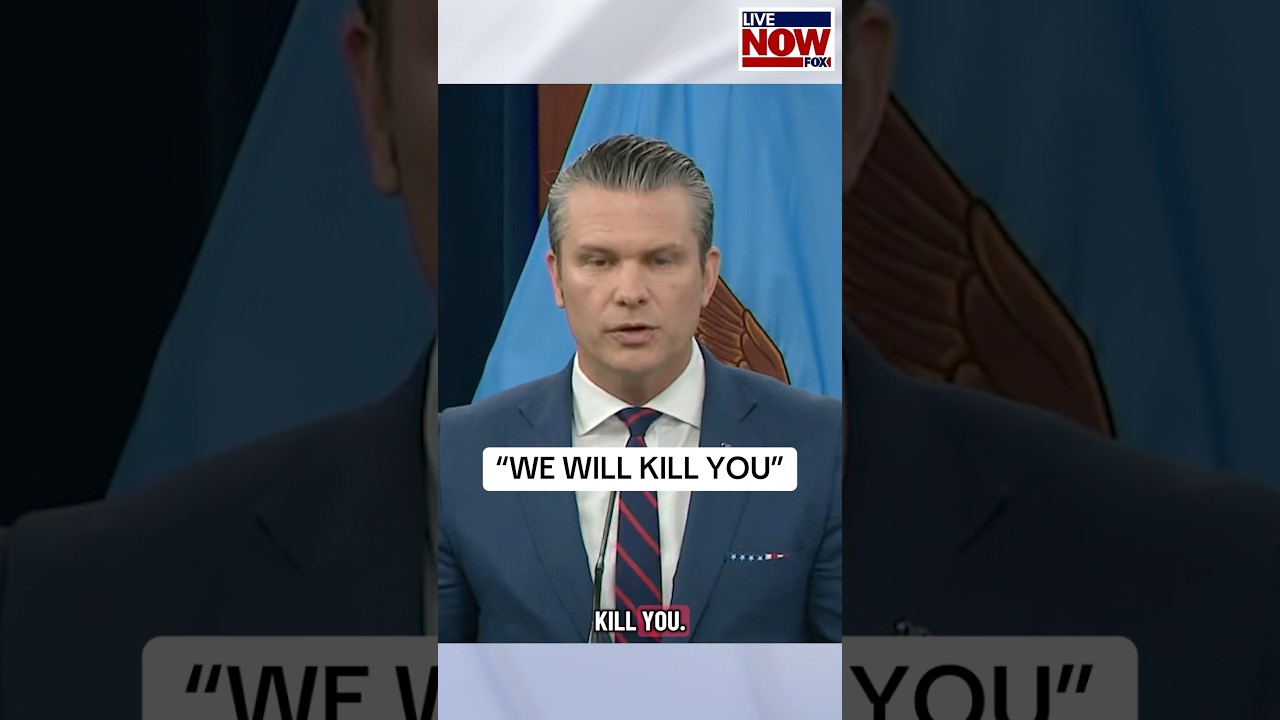 Sec. Pete Hegseth provided an update on the U.S. strikes against Iran Monday morning. #news #iran