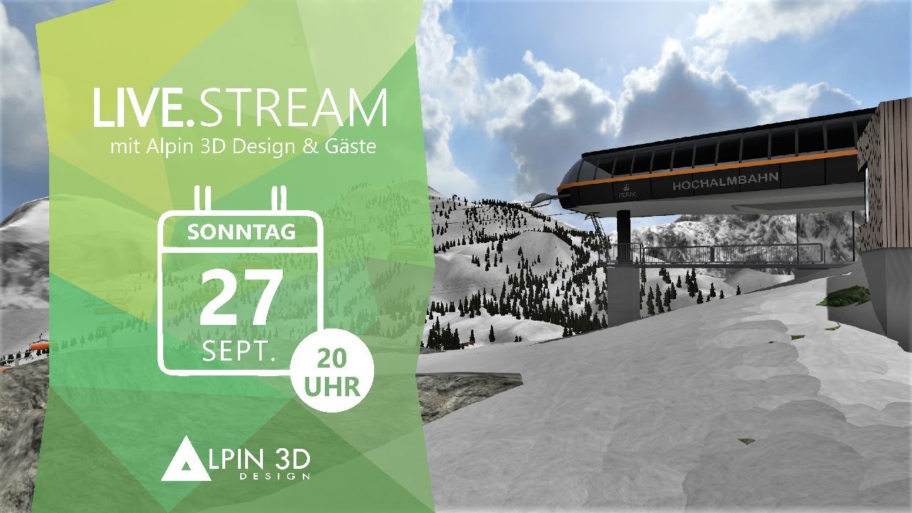 Präsentations-Livestream 2020 mit Alpin 3D Design & Gästen