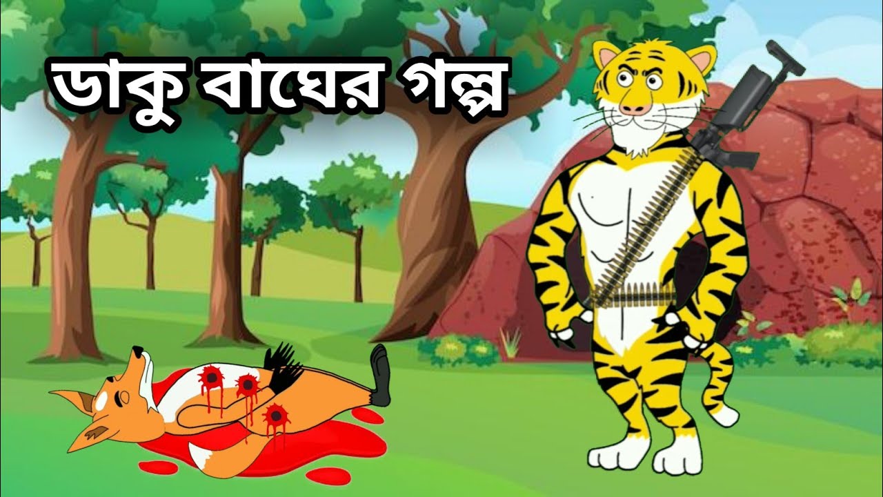 দুষ্ট শিয়ালের গল্প | Lion VS Tiger | Bagh O Sinho Lorai | Bangla Cartoon | Moral Story |Animal Fight