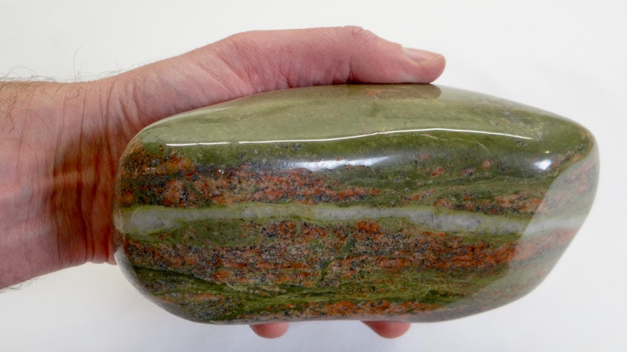 The Biggest Rock I've Tumbled - Unakite