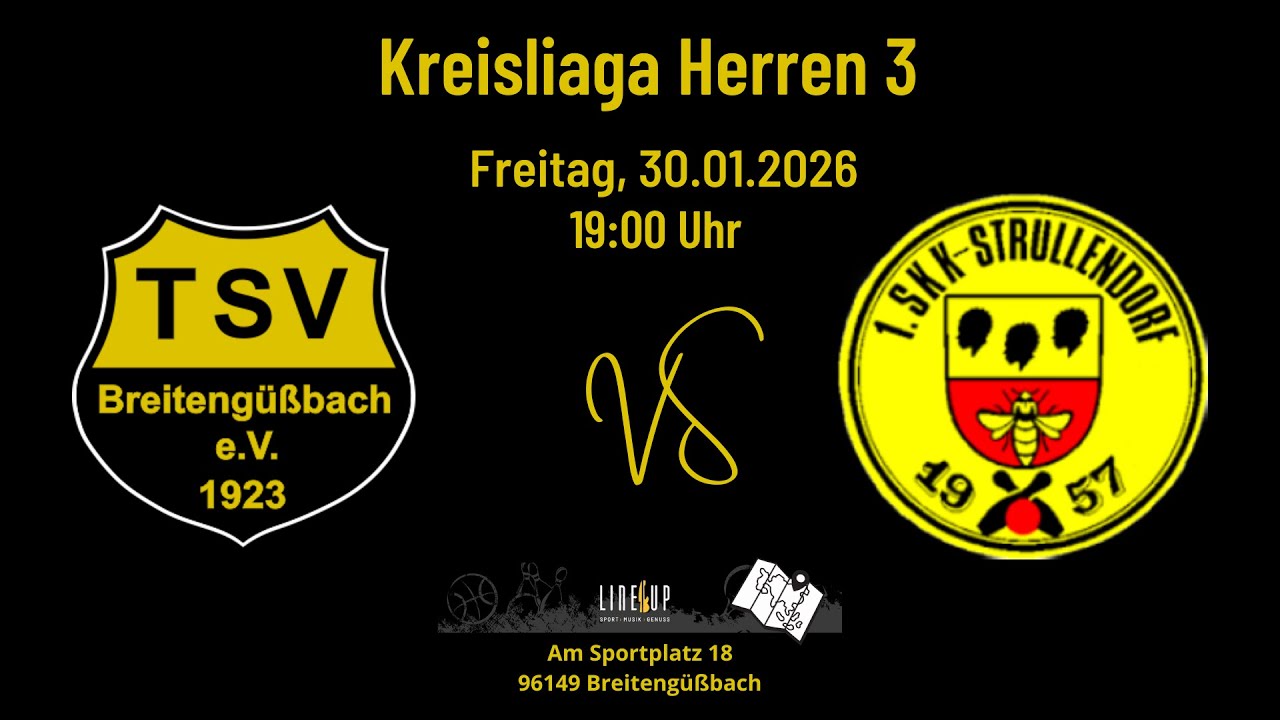 TSV Breitengüßbach Kegeln Herren 3 - 1. SKK Strullendorf