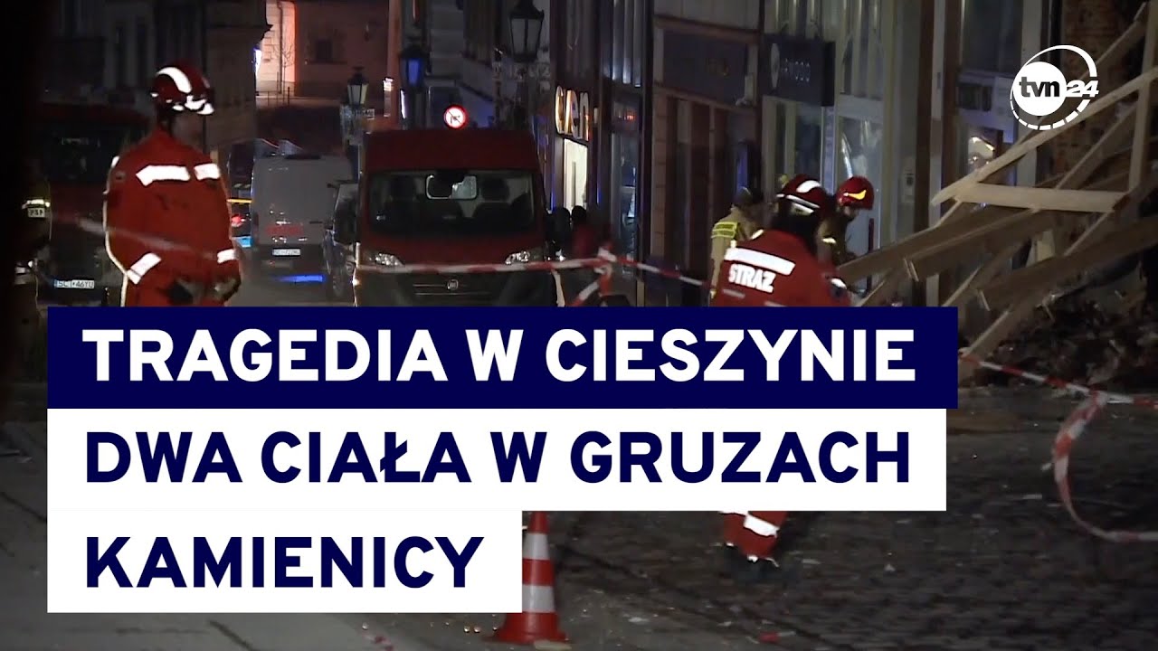 W Cieszynie ogłoszono żałobę po wybuchu i pożarze w zabytkowej kamienicy